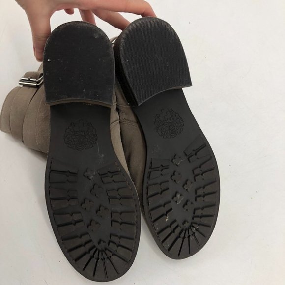 Vince Camuto Foxy Short buckle wrap suede Wendy tan Moto boots size 10 - Picture 4 of 15